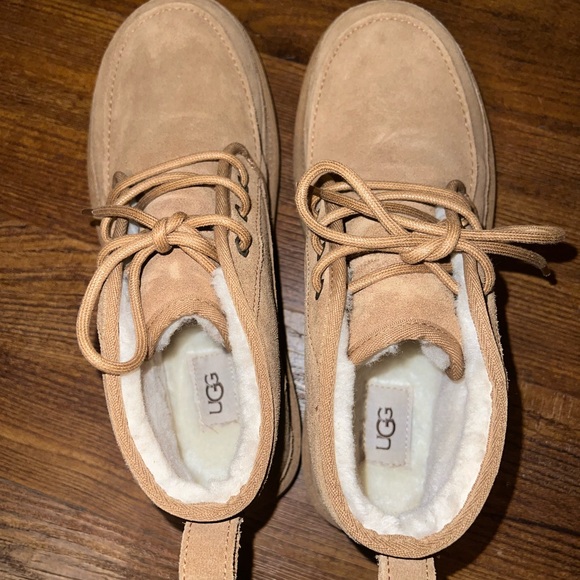 Like New UGG Chesnut Chukka Treadlite Plush Wool Sockliner Boots Mens Size 10 - Picture 3 of 12